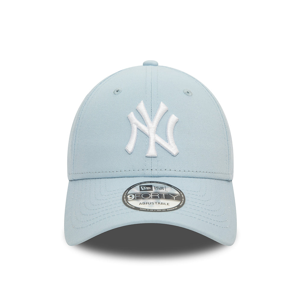 Gorra de béisbol 9FORTY MLB League Essential New York Yankees de New Era - Azul Bebé-Blanco