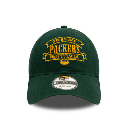 Gorra de béisbol 9TWENTY NFL Retro Green Bay Packers de New Era - Verde Oscuro