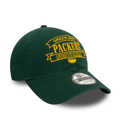 Gorra de béisbol 9TWENTY NFL Retro Green Bay Packers de New Era - Verde Oscuro