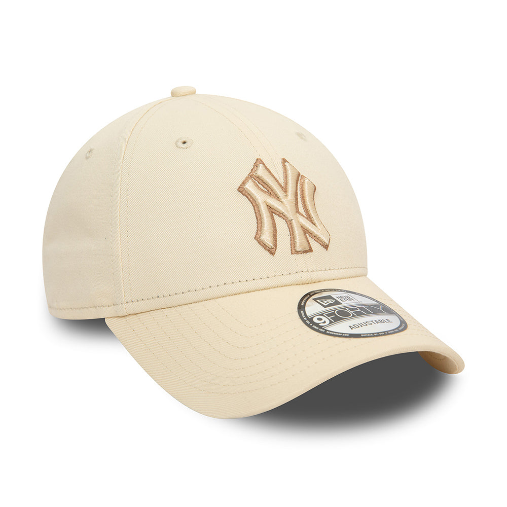 Gorra de béisbol 9FORTY MLB Team Outline New York Yankees de New Era - Crema-Gris Topo