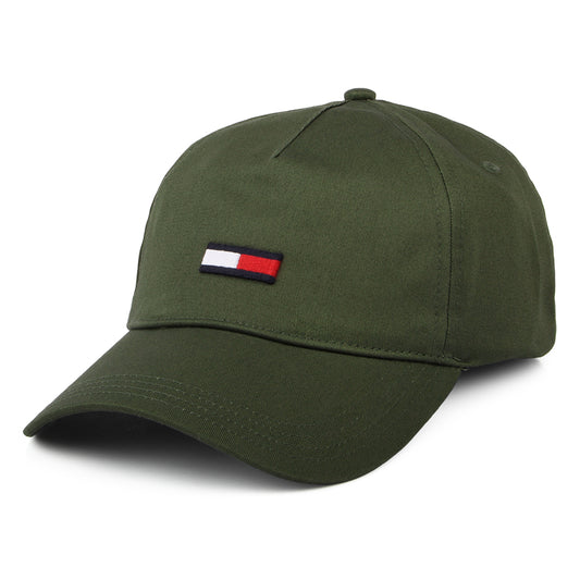Gorra de béisbol TJM Elongated Flag de Tommy Hilfiger - Verde Oliva