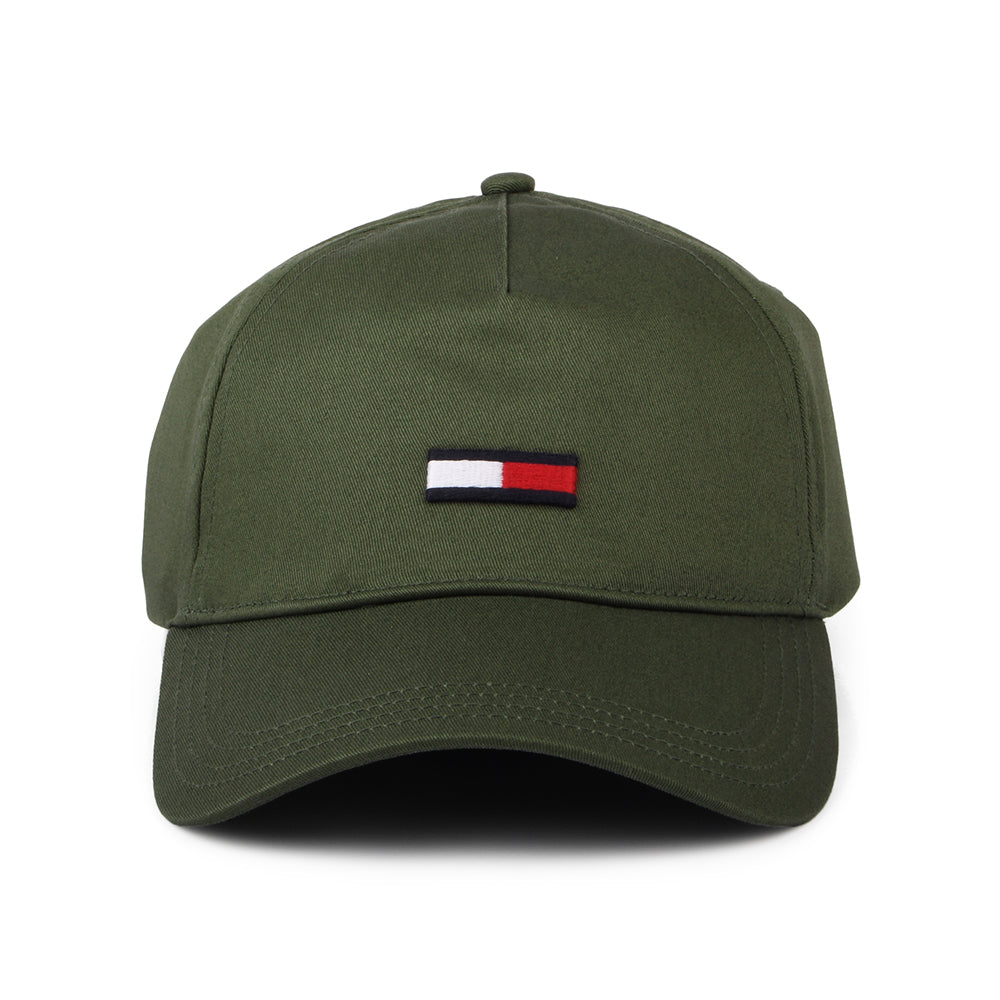Gorra de béisbol TJM Elongated Flag de Tommy Hilfiger - Verde Oliva