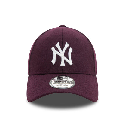 Gorra de béisbol 9FORTY - MLB Melton Wool New York Yankees de New Era - Morado-Blanco
