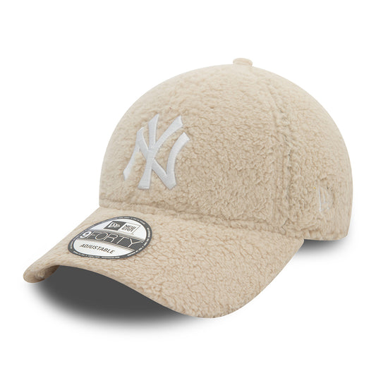 Gorra de béisbol 9FORTY MLB Borg New York Yankees de New Era - Piedra-Blanco