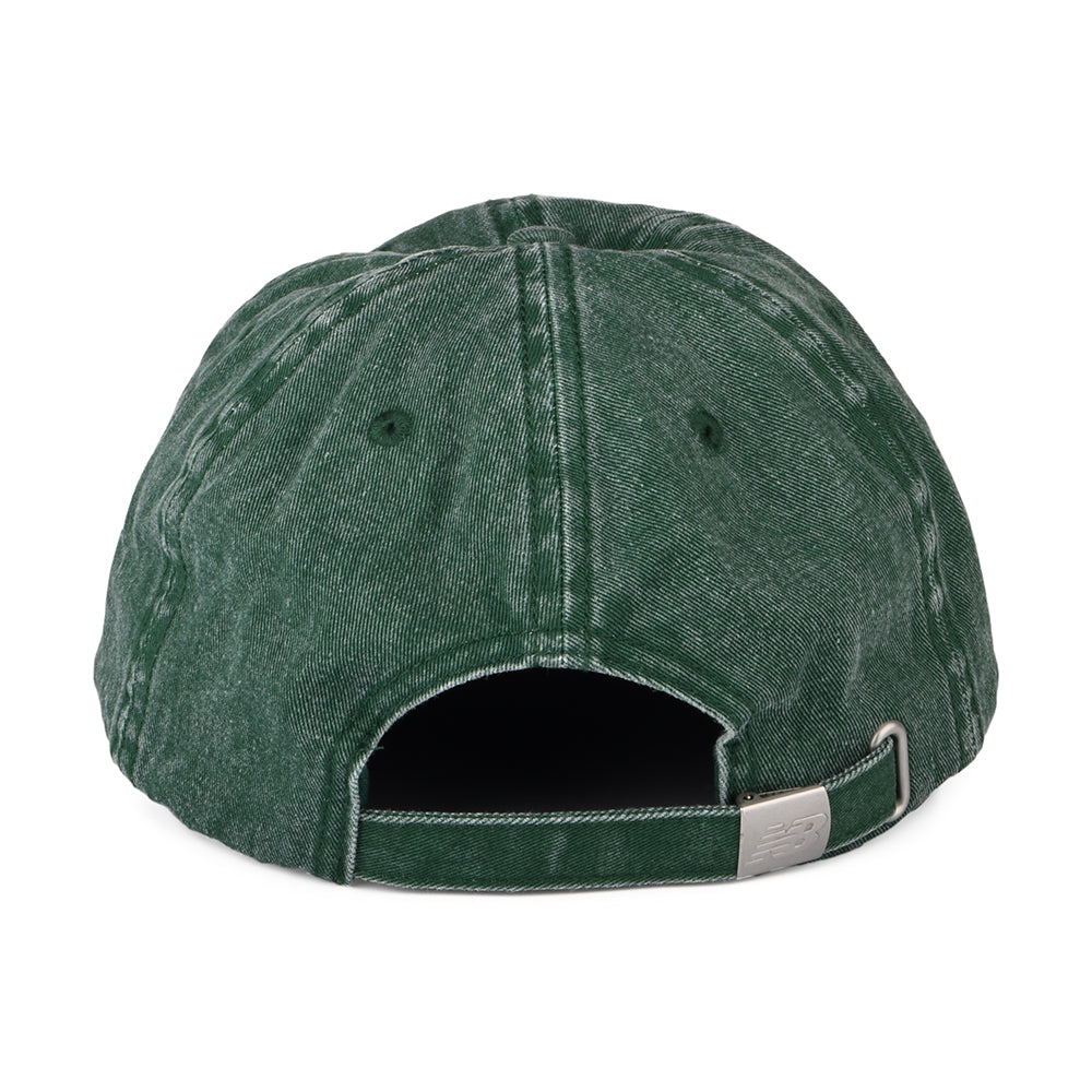 Gorra de béisbol Seasonal de algodón lavado de New Balance - Verde