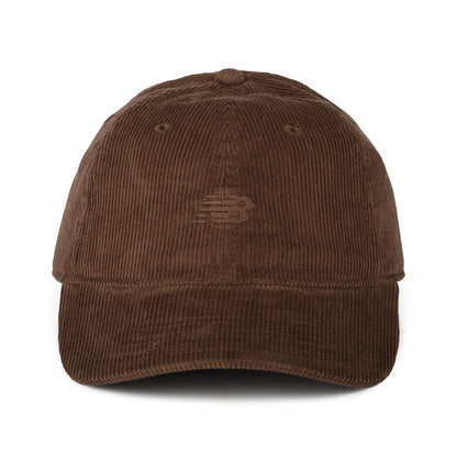 Gorra de béisbol efecto lavado de pana de New Balance - Roble
