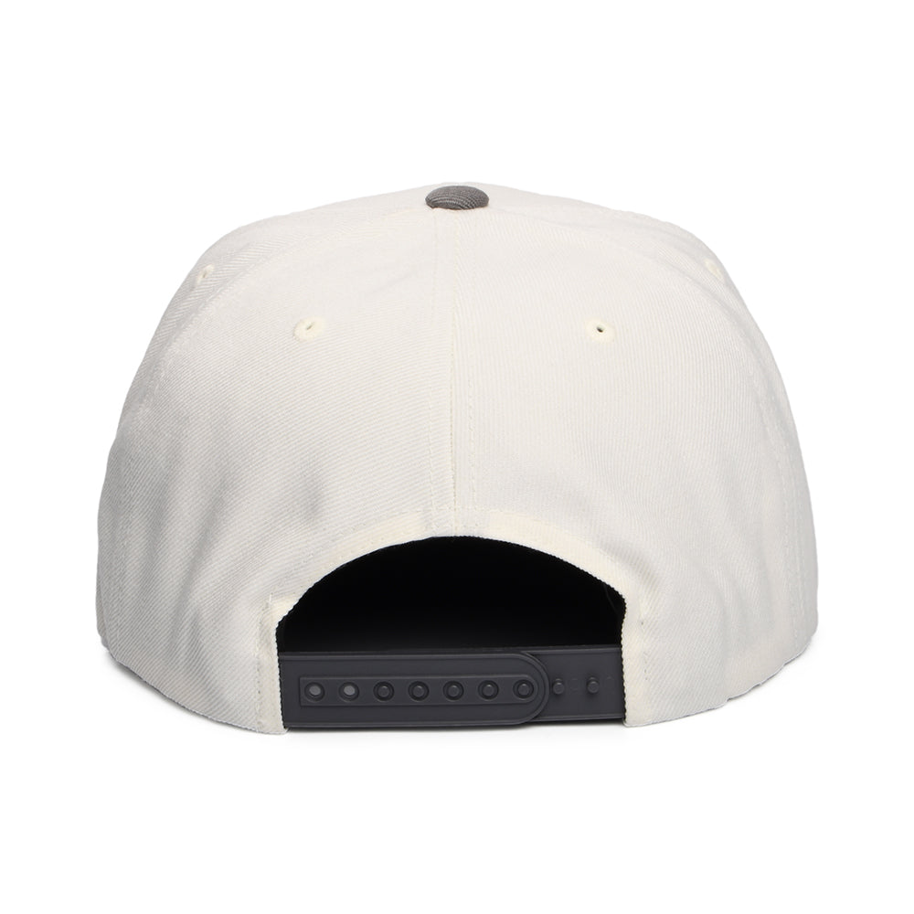 Gorra Snapback Oath III de Brixton - Blanco Roto-Antracita