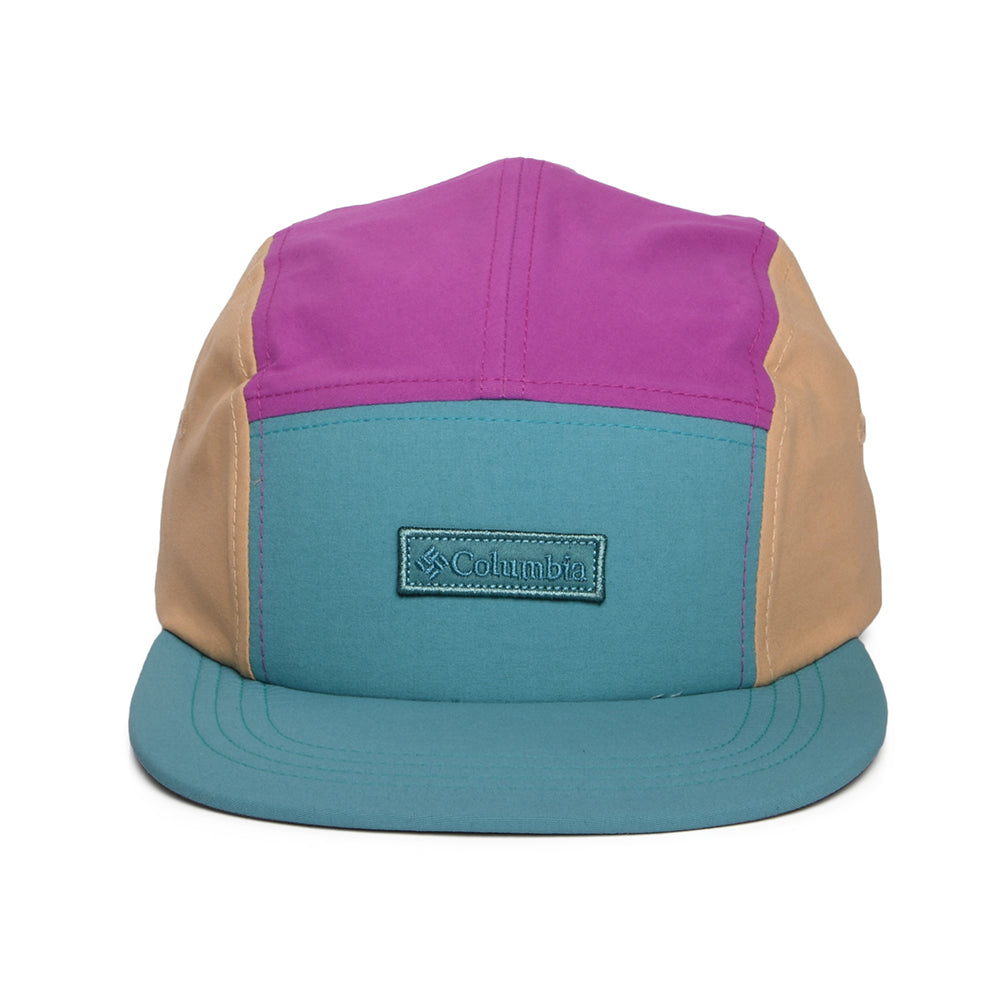 Gorra 5 paneles Creek Side repelente al agua de Columbia - Verde Azulado-Morado-Beige Arena