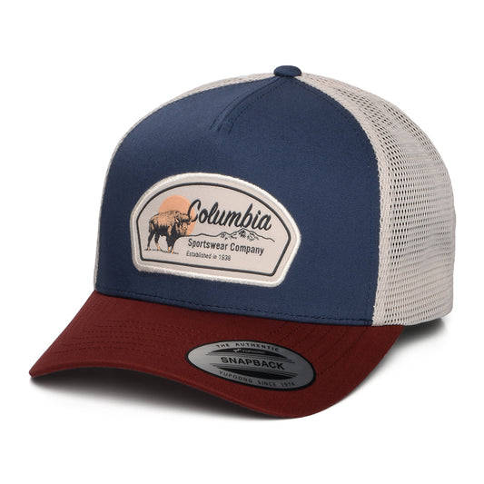 Gorra de camionero Buffalo Roam Road Ready de Columbia - Azul Marino-Vino