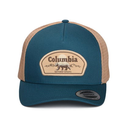 Gorra de camionero Bear Roam Road Ready de Columbia - Verde Azulado-Beige Arena