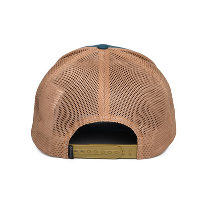 Gorra de camionero Bear Roam Road Ready de Columbia - Verde Azulado-Beige Arena