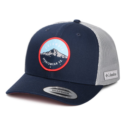 Gorra de camionero Mount Hood Circle Mesh de Columbia - Azul Marino-Gris