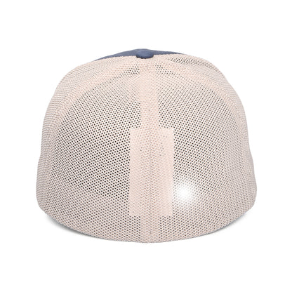 Gorra de camionero Peaceful Perspective Flexfit de Columbia - Azul Marino-Gris Piedra