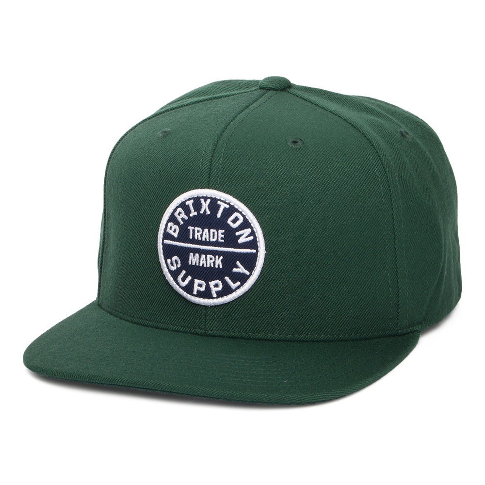 Gorra Snapback Oath III de Brixton - Verde Pino