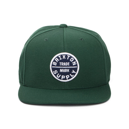 Gorra Snapback Oath III de Brixton - Verde Pino