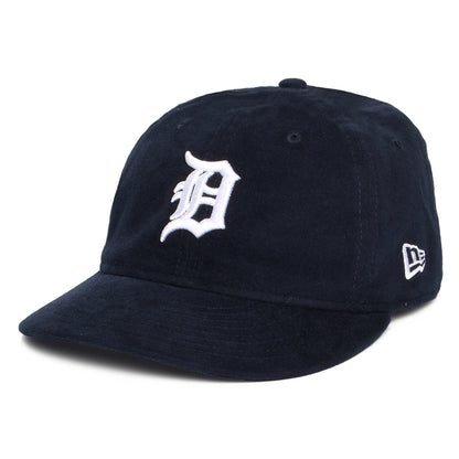 Gorra de béisbol 59FIFTY corona retro MLB Moleskin Premium Detroit Tigers de New Era - Azul Marino-Blanco