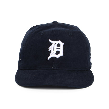 Gorra de béisbol 59FIFTY corona retro MLB Moleskin Premium Detroit Tigers de New Era - Azul Marino-Blanco