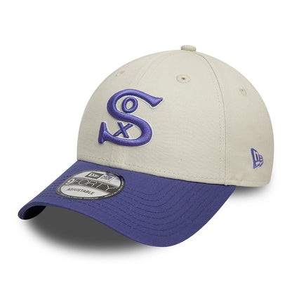 Gorra de béisbol 9FORTY - MLB World Series Patch Chicago White Sox de New Era - Blanco Marfil-Tinta