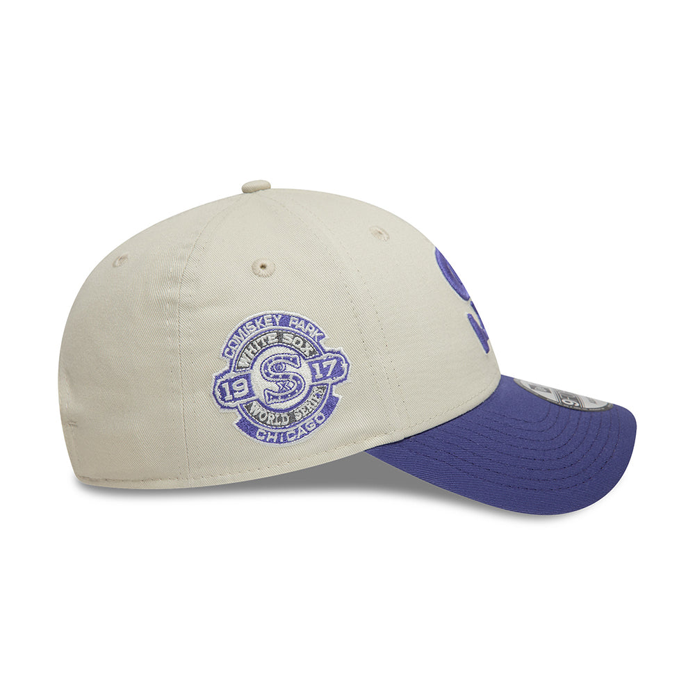 Gorra de béisbol 9FORTY - MLB World Series Patch Chicago White Sox de New Era - Blanco Marfil-Tinta