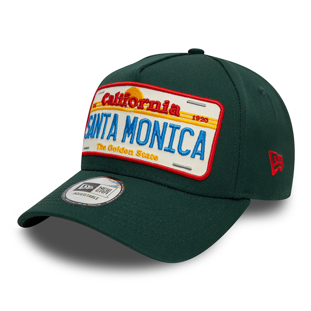 Gorra Snapback A-Frame License Plate Santa Monica de New Era - Verde Oscuro
