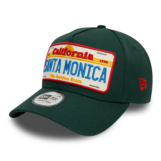 Gorra Snapback A-Frame License Plate Santa Monica de New Era - Verde Oscuro