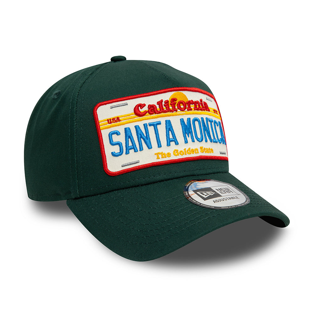 Gorra Snapback A-Frame License Plate Santa Monica de New Era - Verde Oscuro
