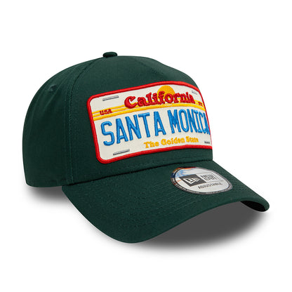 Gorra Snapback A-Frame License Plate Santa Monica de New Era - Verde Oscuro
