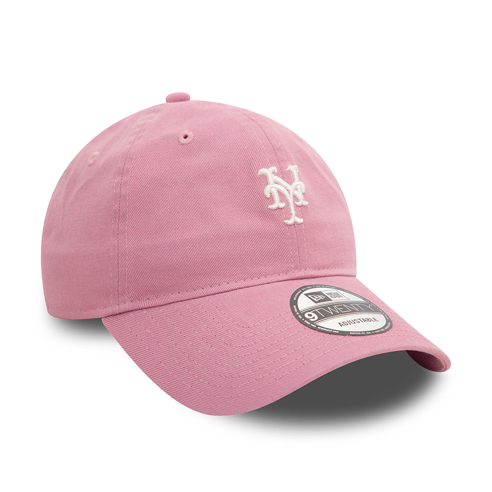 Gorra de béisbol 9TWENTY - MLB Mini Washed New York Mets de New Era - Rosa Oscuro