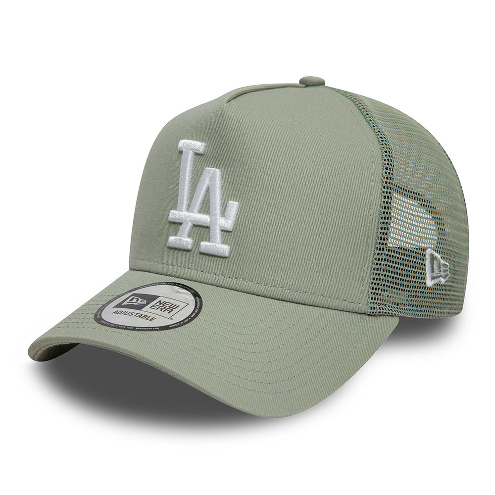 Gorra Trucker A-Frame MLB League Essential L.A. Dodgers de New Era - Salvia-Blanco