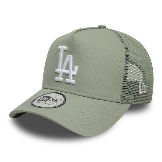 Gorra Trucker A-Frame MLB League Essential L.A. Dodgers de New Era - Salvia-Blanco