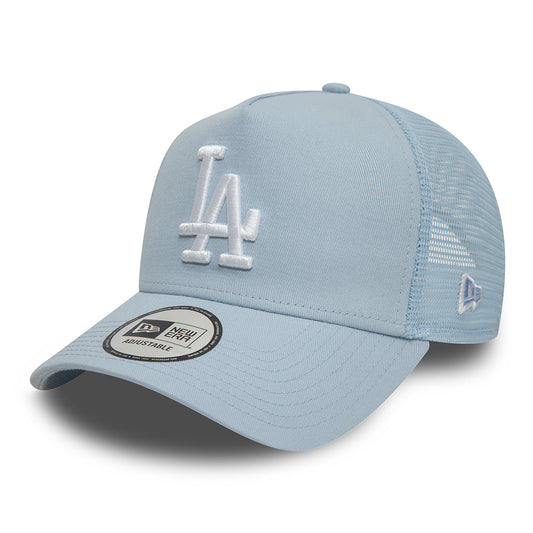 Gorra Trucker A-Frame MLB League Essential L.A. Dodgers de New Era - Azul Claro-Blanco