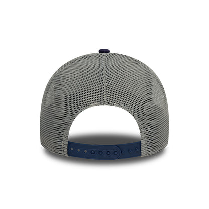 Gorra Trucker A-Frame - NE Patch Canvas de New Era - Blanco-Tinta