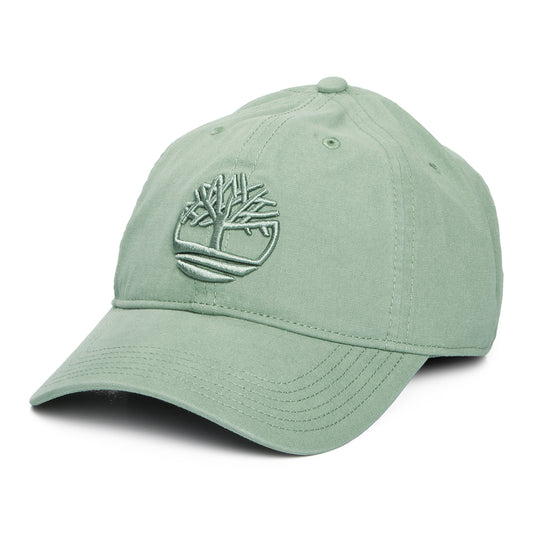 Gorra de béisbol Soundview de lona de algodón de Timberland - Salvia
