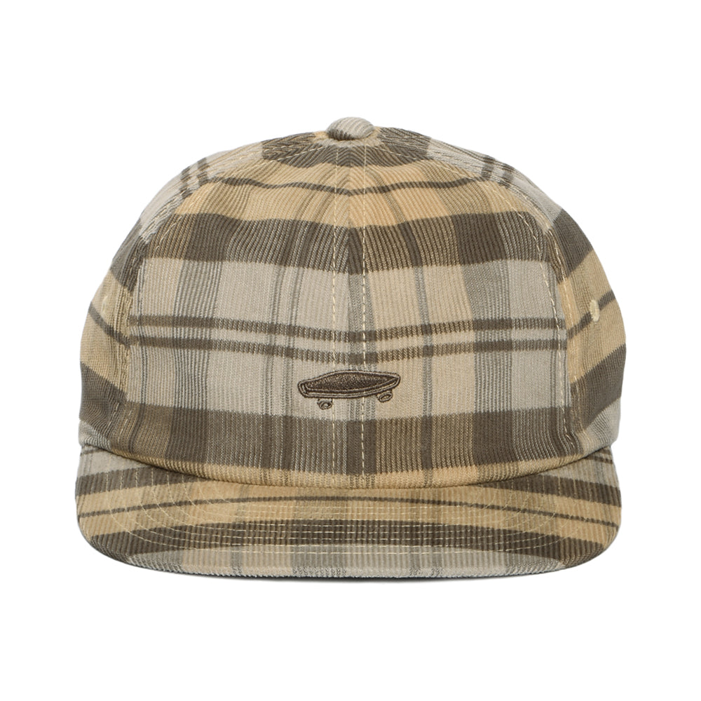 Gorra de béisbol Salton II de pana a cuadros de Vans - Piedra