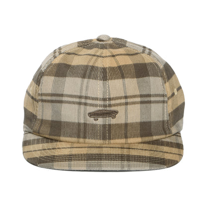 Gorra de béisbol Salton II de pana a cuadros de Vans - Piedra