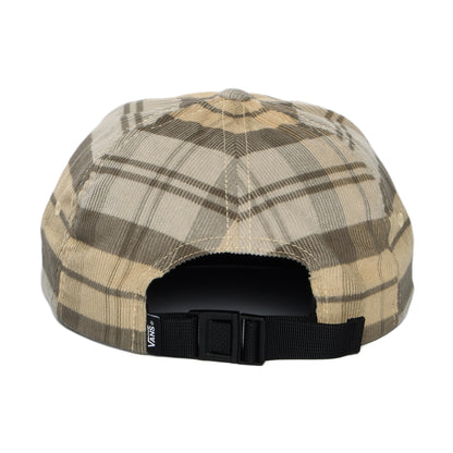 Gorra de béisbol Salton II de pana a cuadros de Vans - Piedra