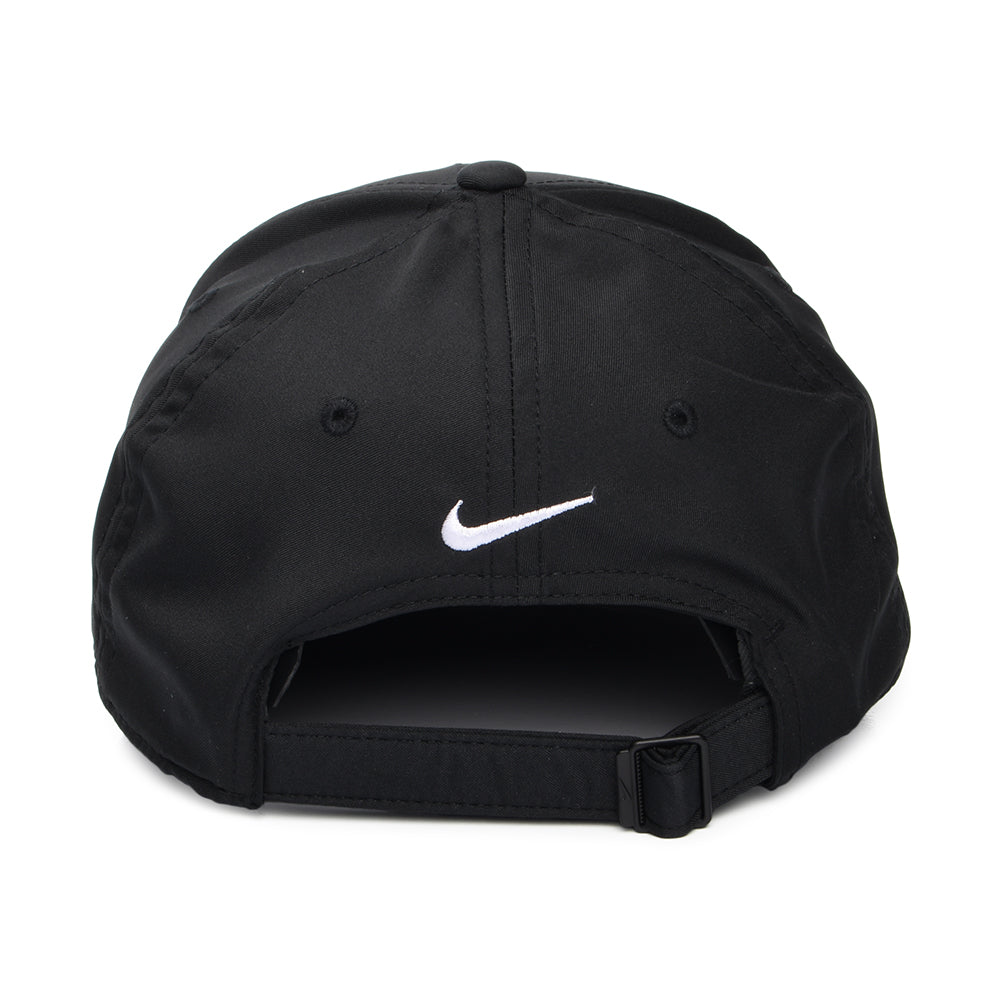 Gorra de béisbol Dri-Fit Estructurada Logo Trasero de Nike Golf - Negro-Blanco