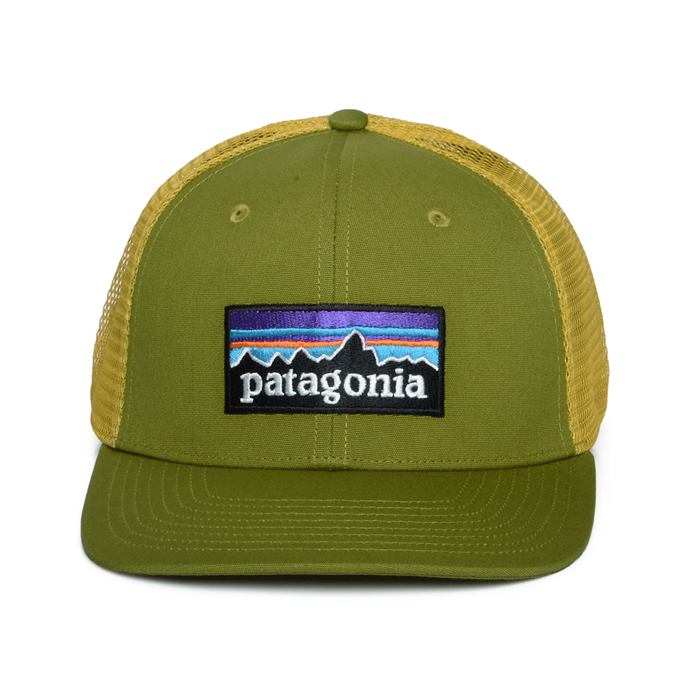 Gorra Trucker P-6 Logo de algodón orgánico de Patagonia - Verde Musgo