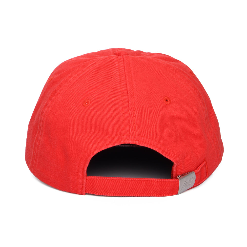 Gorra de béisbol Classic V 2.0 de sarga de algodón de New Balance - Rojo