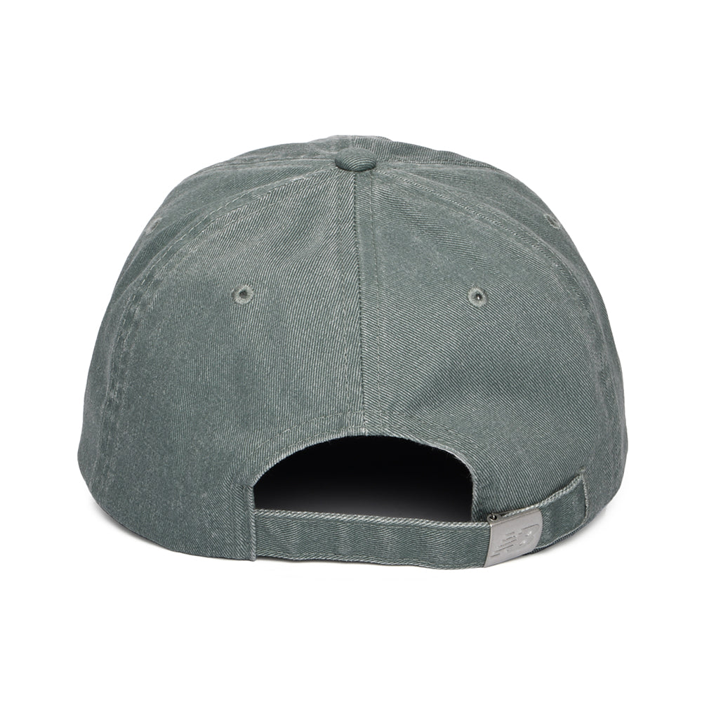 Gorra de béisbol NB Athletics de twill de algodón lavado de New Balance - Verde Oscuro