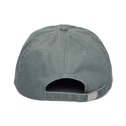 Gorra de béisbol NB Athletics de twill de algodón lavado de New Balance - Verde Oscuro