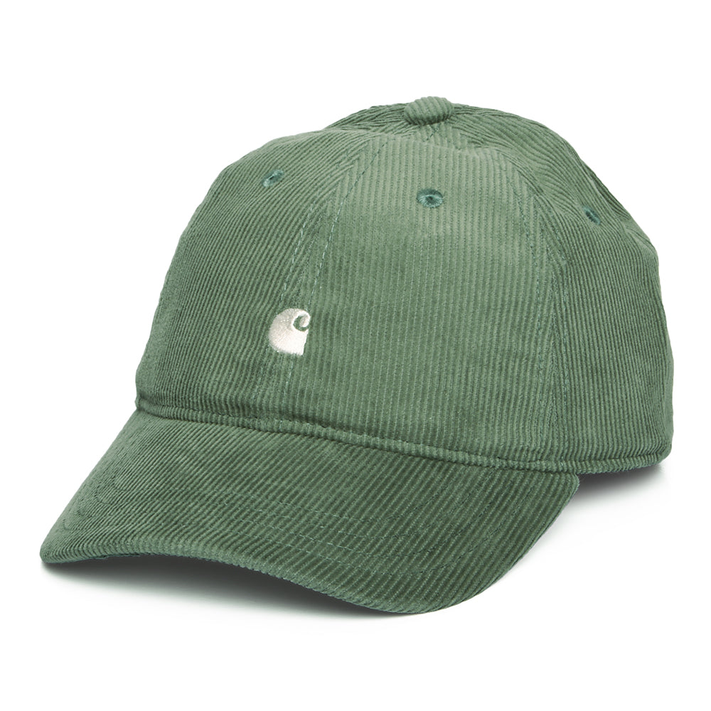 Gorra de béisbol Harlem de pana de Carhartt WIP - Verde Oliva Claro
