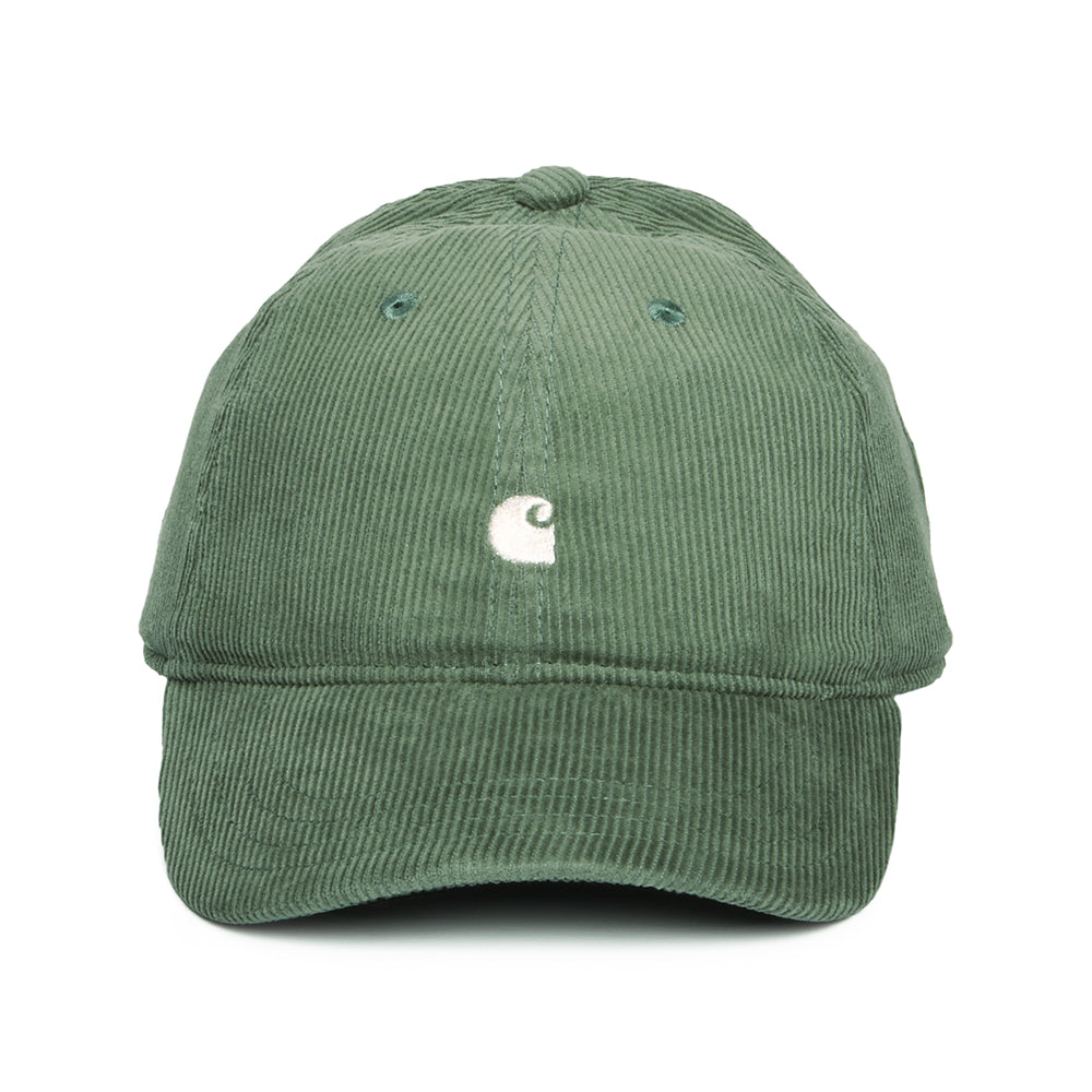 Gorra de béisbol Harlem de pana de Carhartt WIP - Verde Oliva Claro