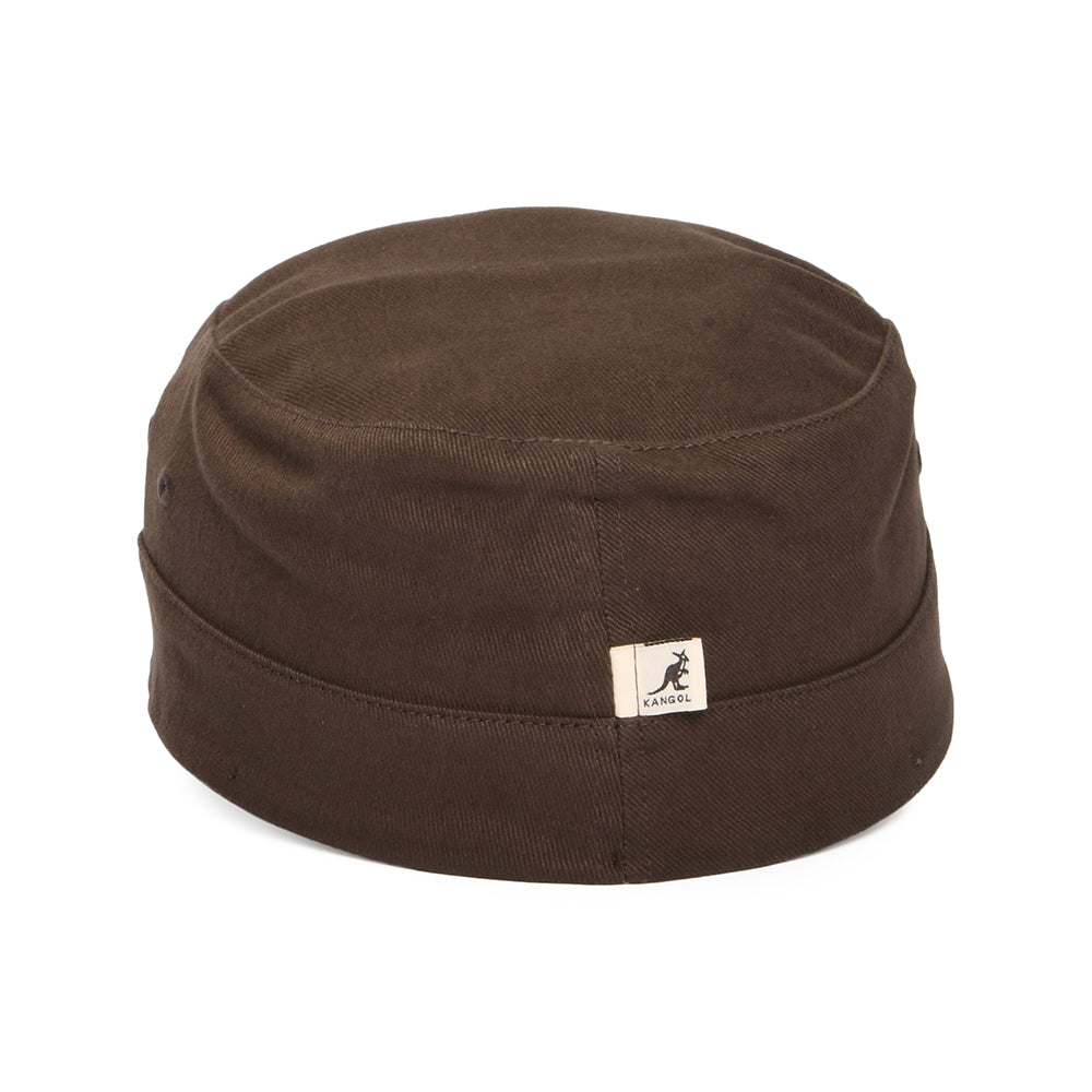Gorra militar de sarga de algodón de Kangol - Marrón