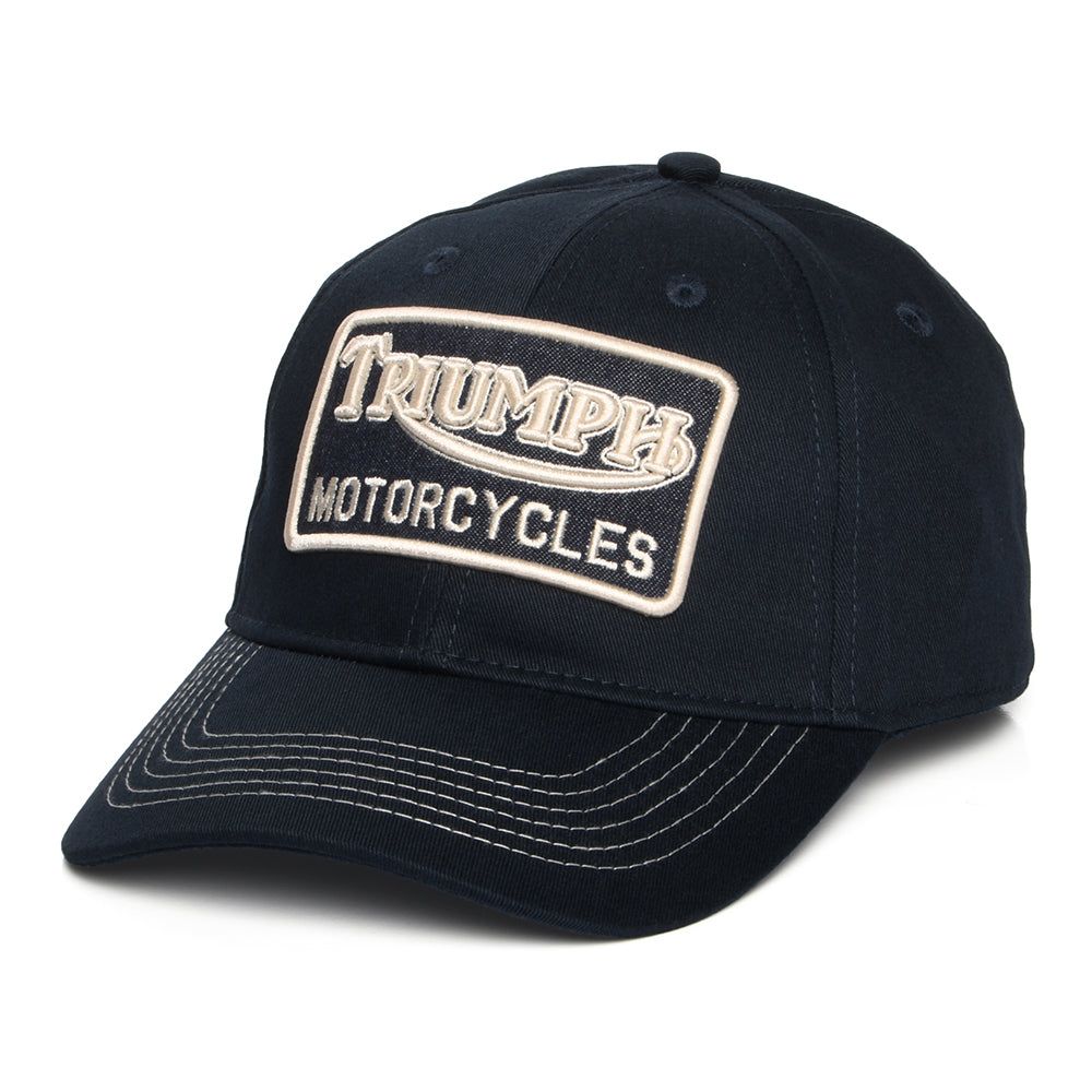 Gorra de béisbol Forecourt de algodón de Triumph Motorcycles - Indigo