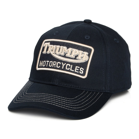 Gorra de béisbol Forecourt de algodón de Triumph Motorcycles - Indigo