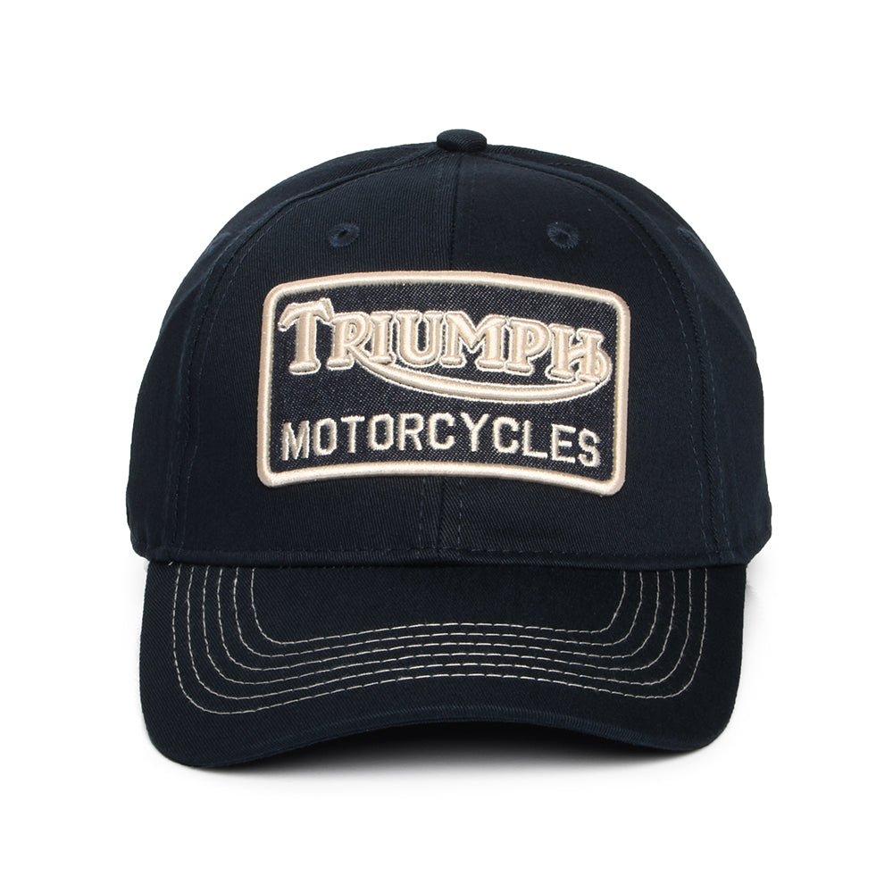 Gorra de béisbol Forecourt de algodón de Triumph Motorcycles - Indigo