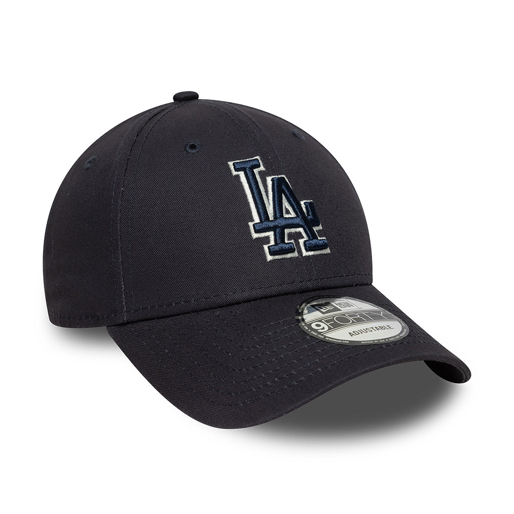 Gorra de béisbol 9FORTY MLB Team Outline L.A. Dodgers de New Era - Azul Marino-Blanco