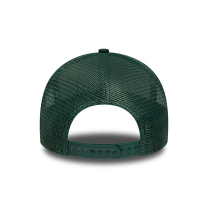 Gorra Trucker A-Frame MLB League Essential New York Yankees de New Era - Verde Oscuro-Blanco