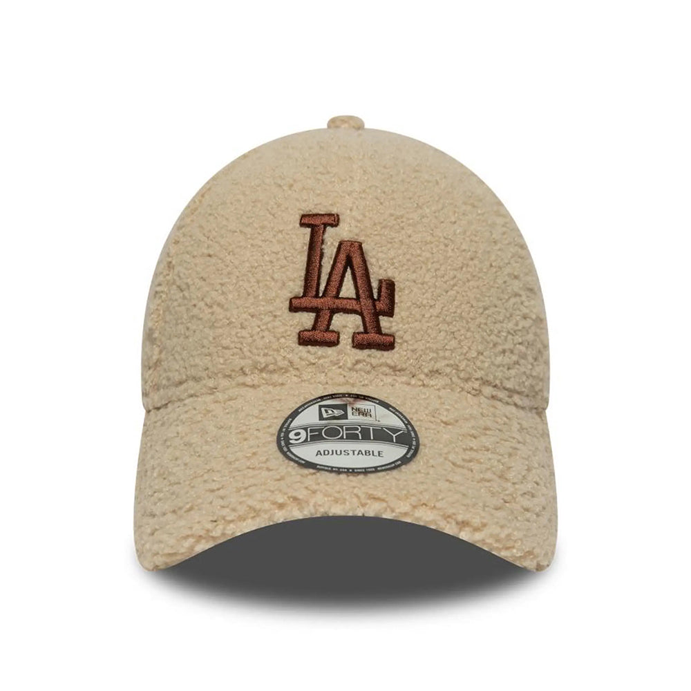 Gorra de béisbol 9FORTY MLB Borg L.A. Dodgers de New Era - Beige-Marrón